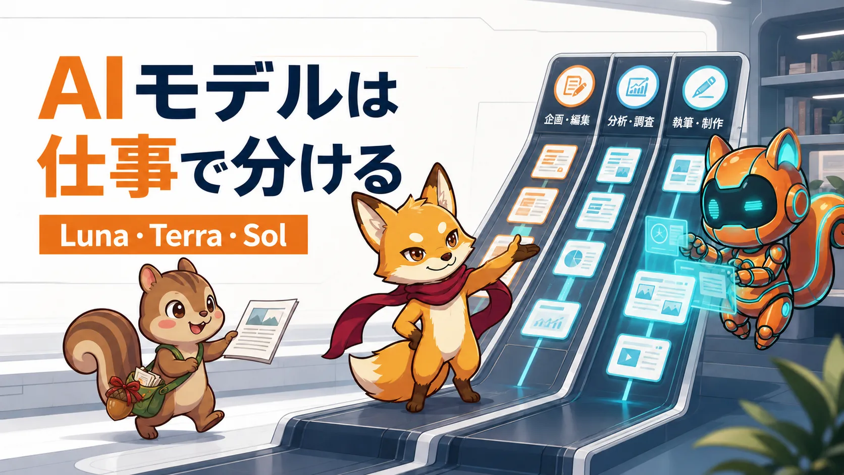 AIモデルは仕事で分ける