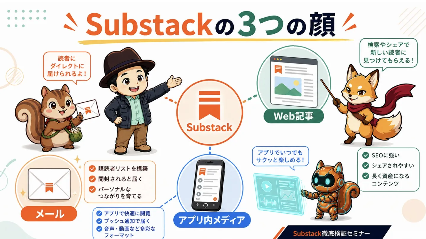 Substackの3つの顔