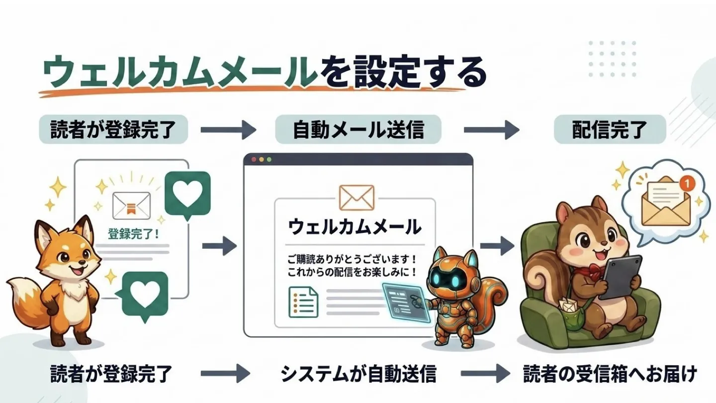 ウェルカムメールを設定する