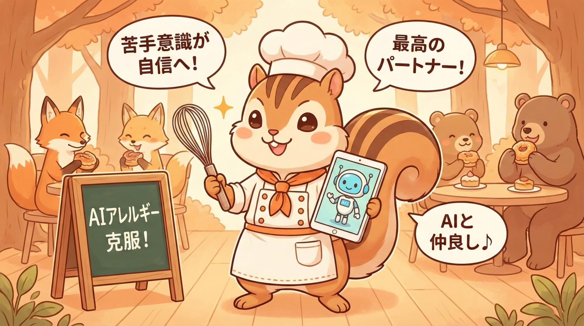 AIアレルギー克服のイラスト