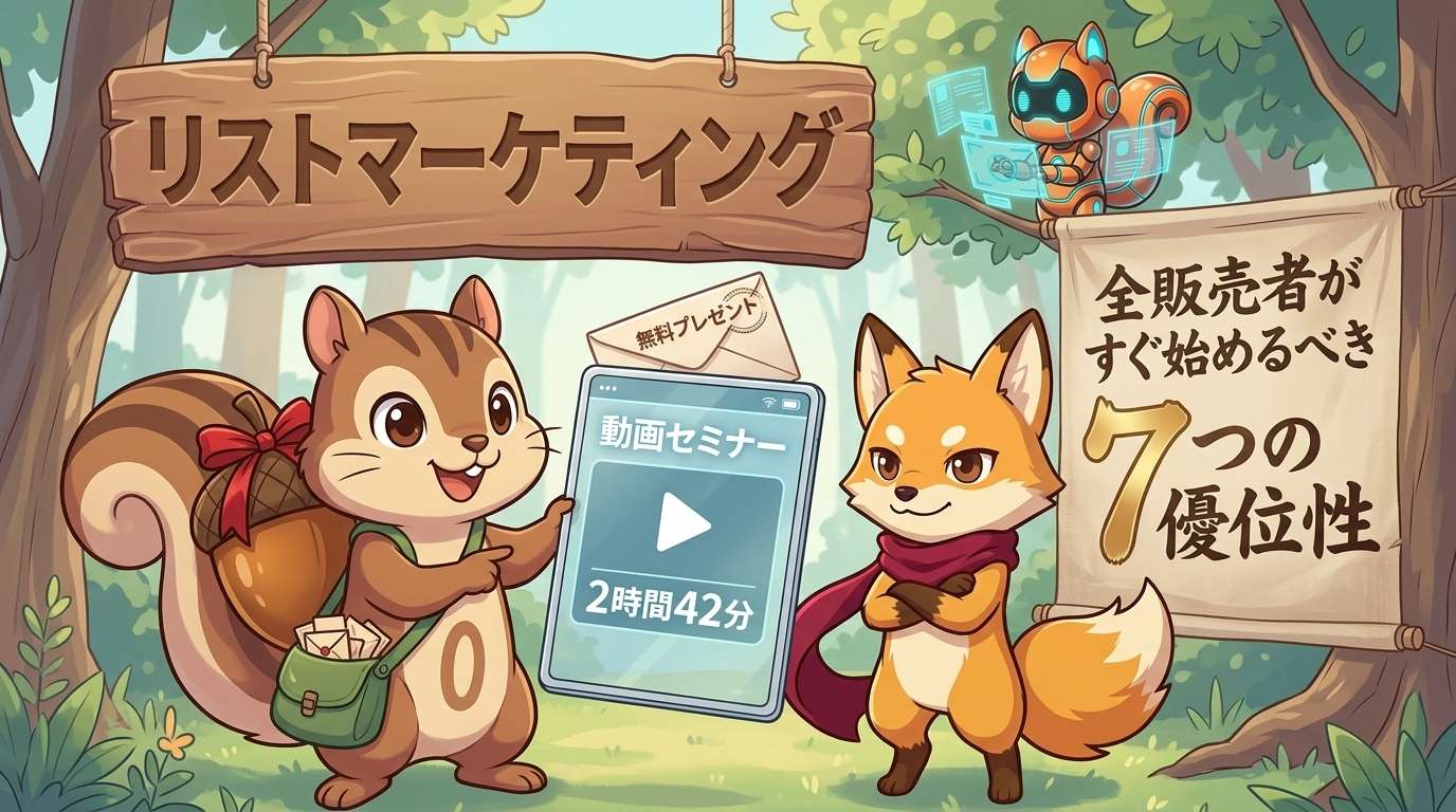 リストマーケティング無料プレゼント動画セミナー