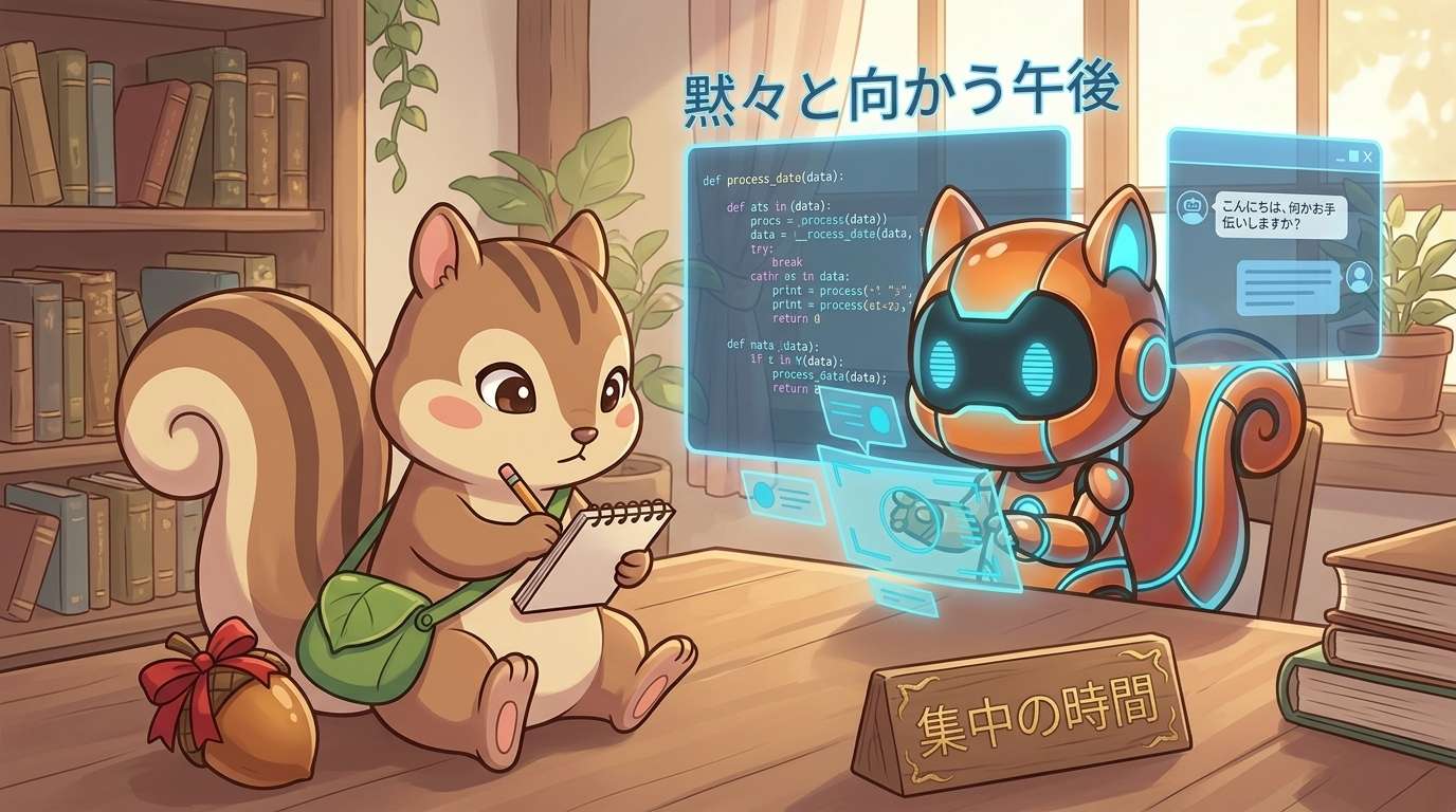 集中して構築する午後の時間