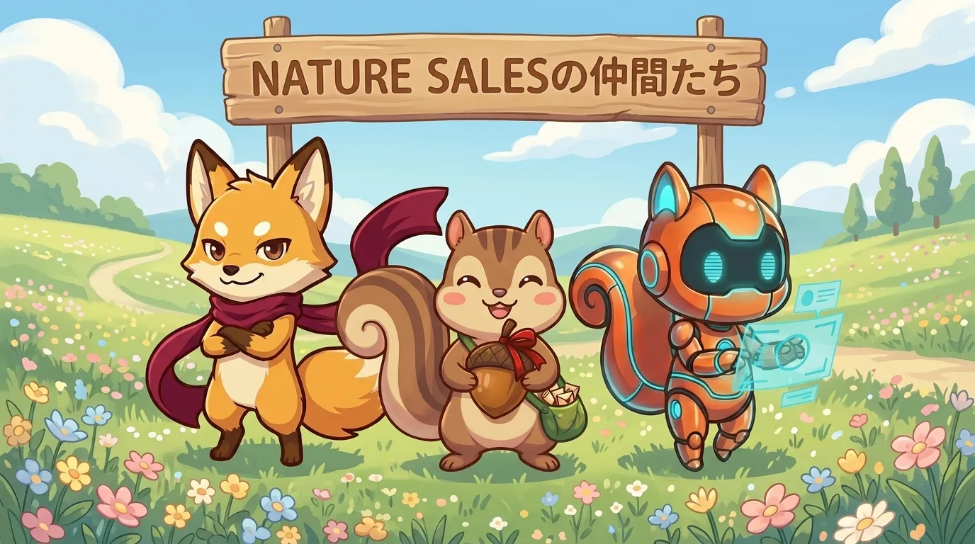 NATURE SALESの仲間たち（おもち・ルーク・アイ）