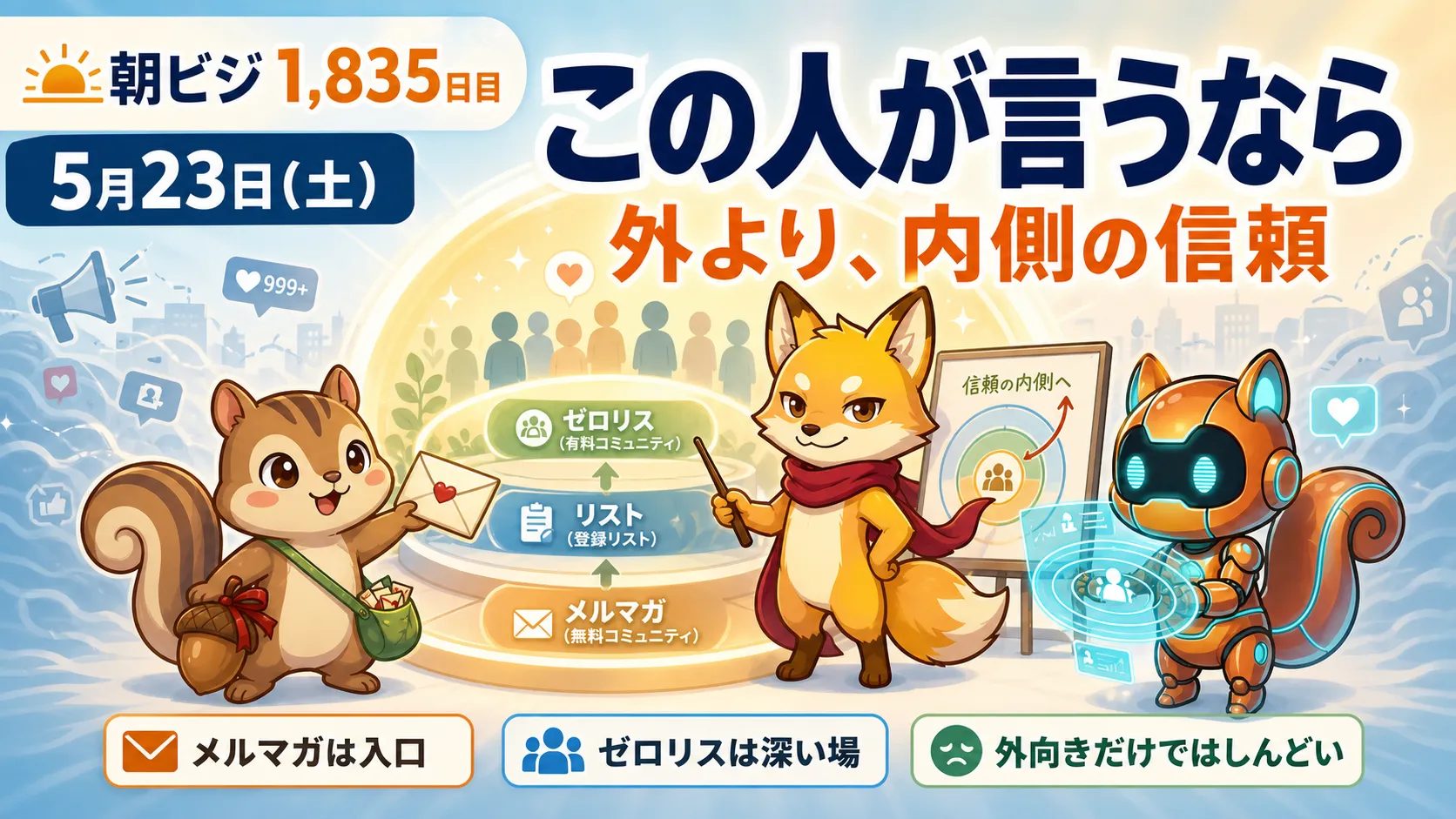 メルマガで信頼を育てる方法を解説する記事サムネイル
