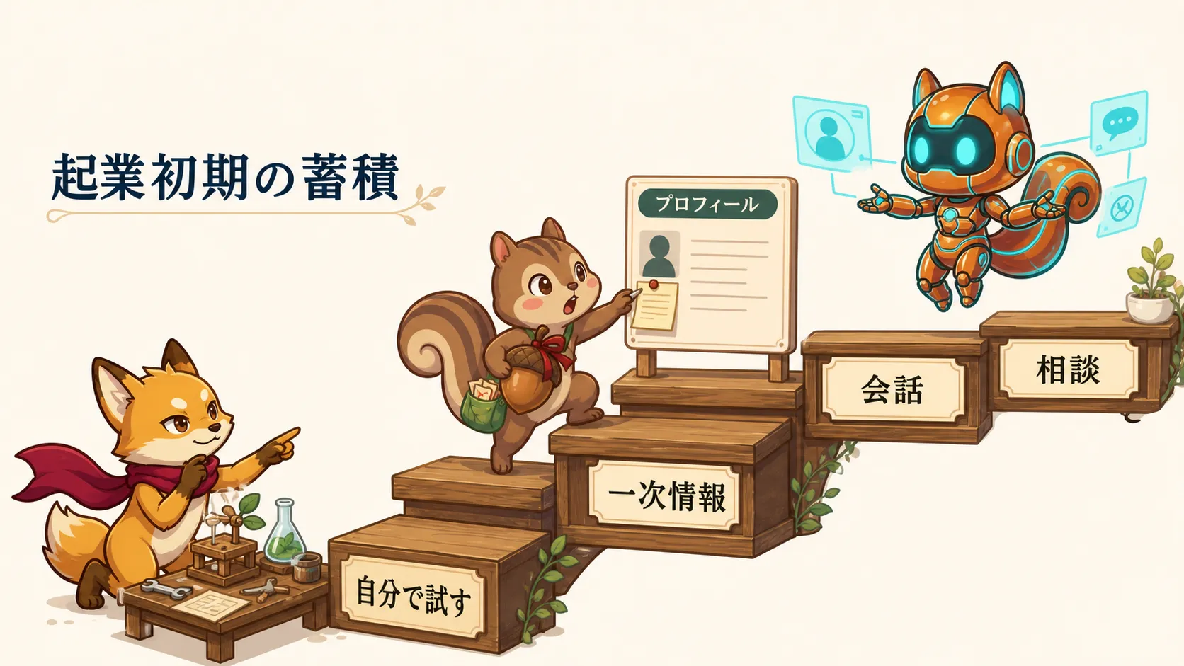自分で試した一次情報がプロフィールと会話を経て相談へつながる流れ